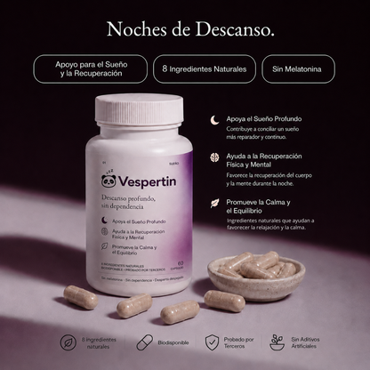 Vespertin · Descanso profundo sin melatonina