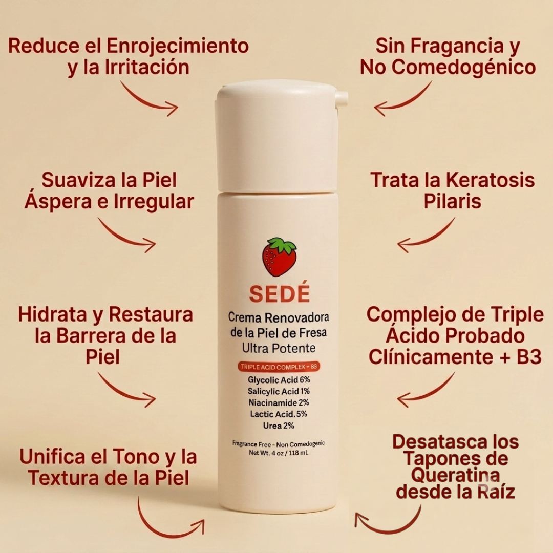 SEDÉ — Crema Suavizante para Piel Áspera y Granitos