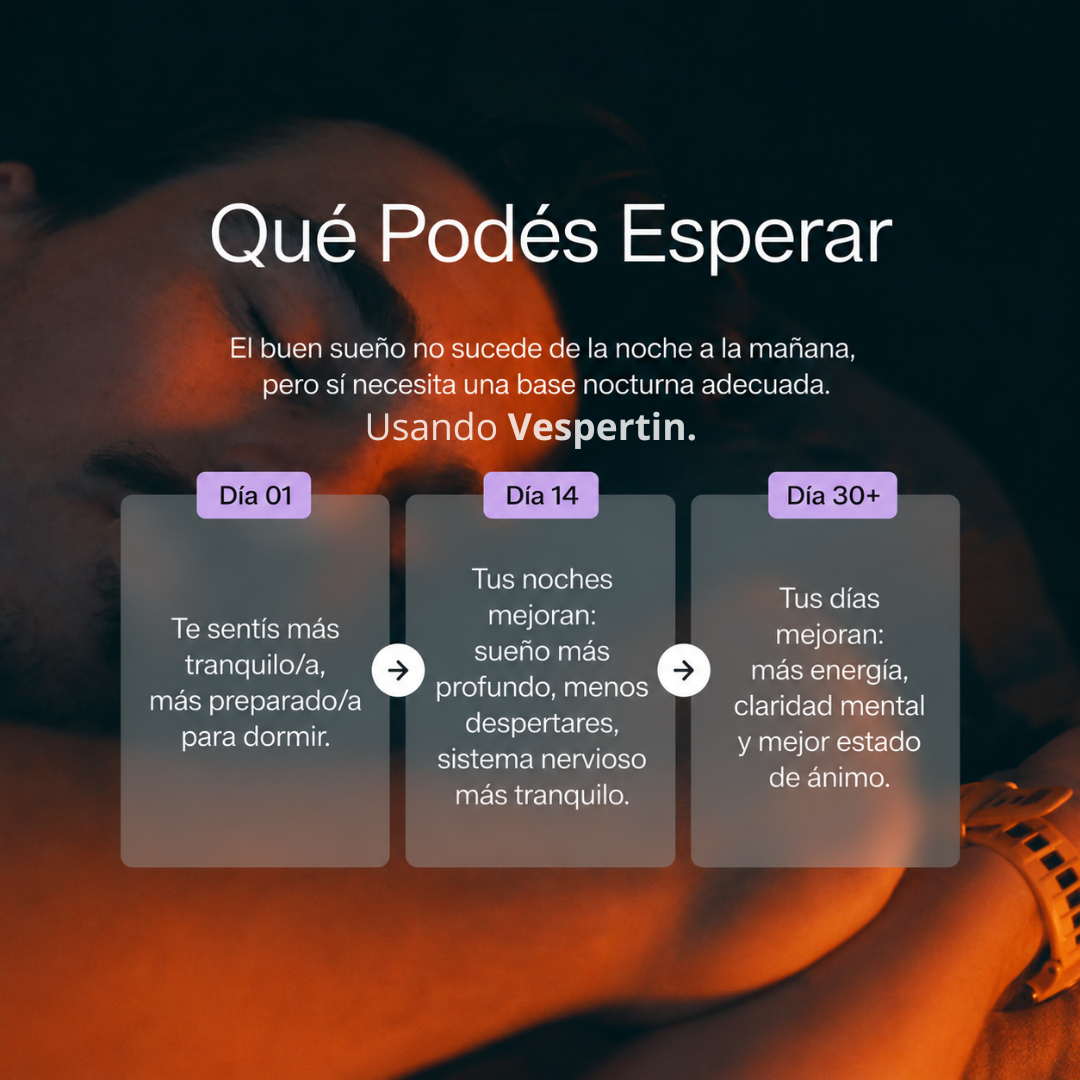Vespertin · Descanso profundo sin melatonina