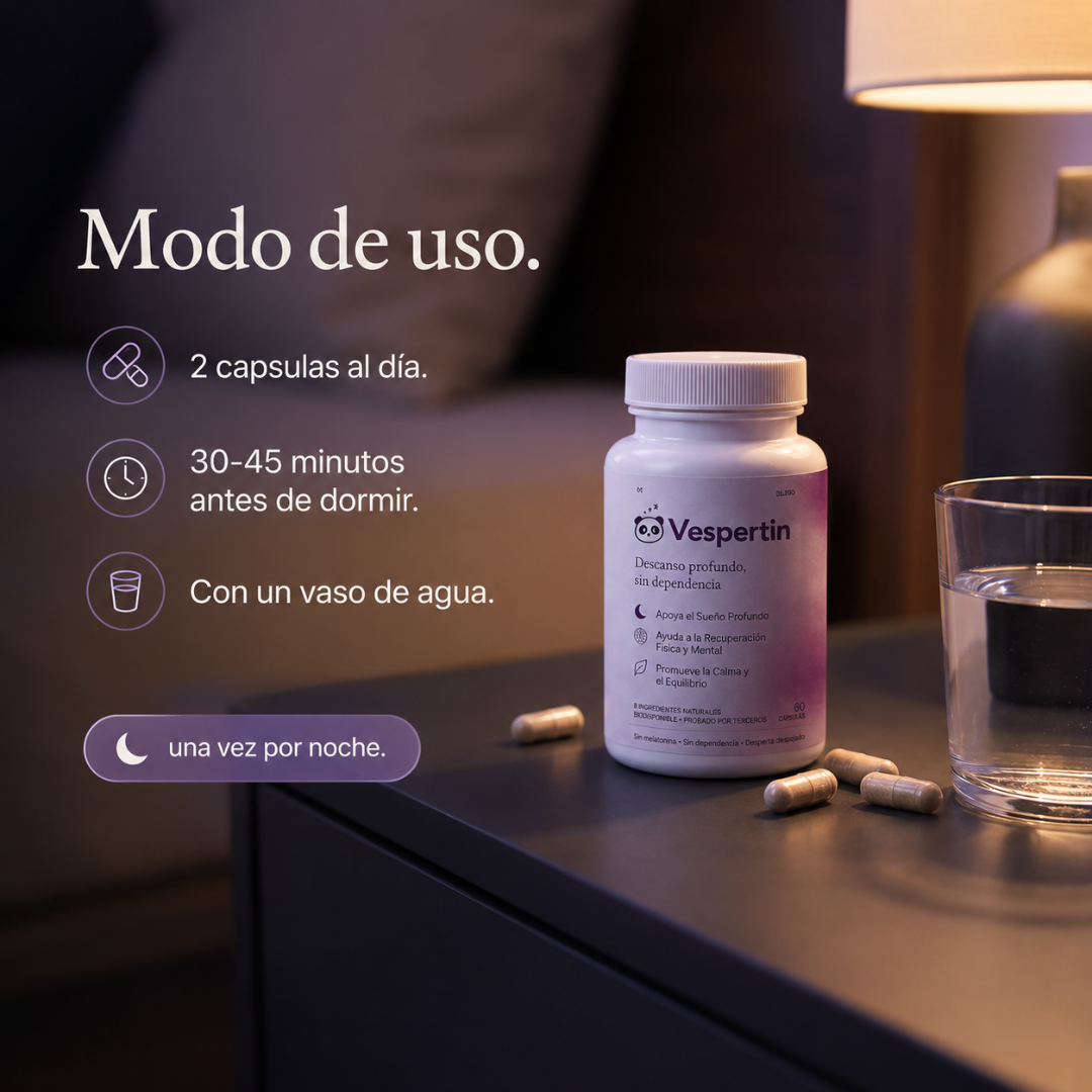 Vespertin · Descanso profundo sin melatonina